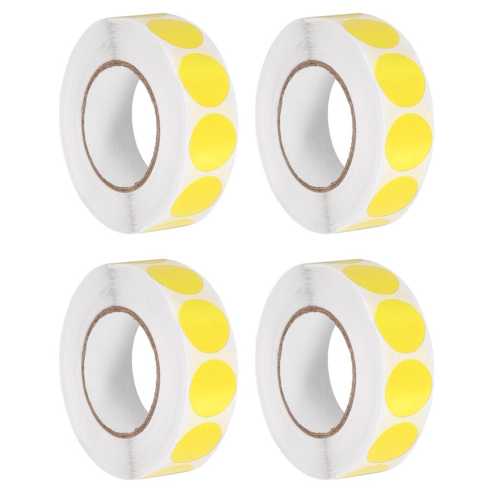 9091 Colored Dot Stickers 0.7", 4000 Pcs Color Coding Labels Blank Circle